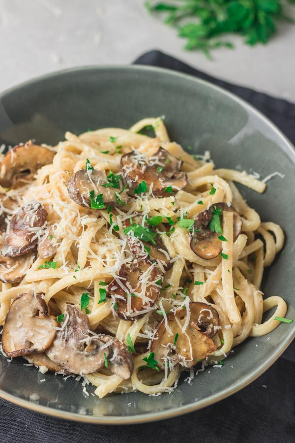 Creamy Mushroom Pasta Recipe - The Dinner Bite