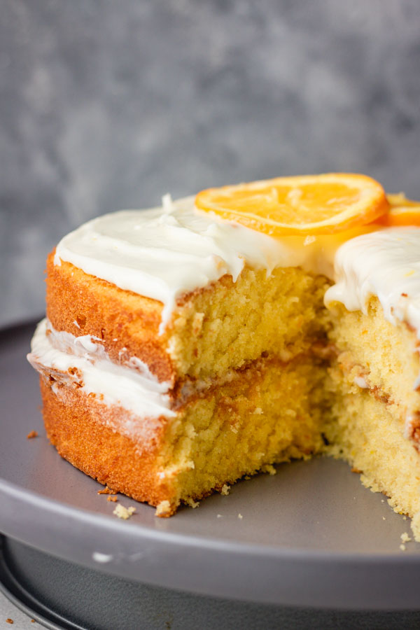 Easy Creamy Orange Cake Recipe - Maria's Kitchen