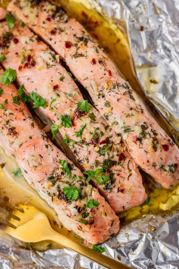 Baked Salmon in Foil Recipe - The Dinner Bite