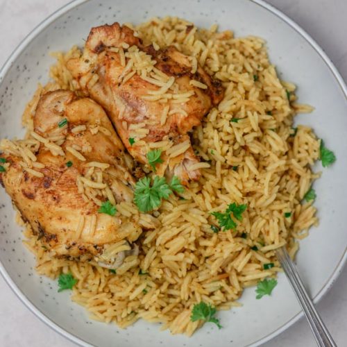Instant Pot Chicken Thighs and Rice - The Dinner Bite