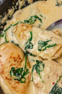 Creamy Garlic Chicken Breast Recipe - The Dinner Bite