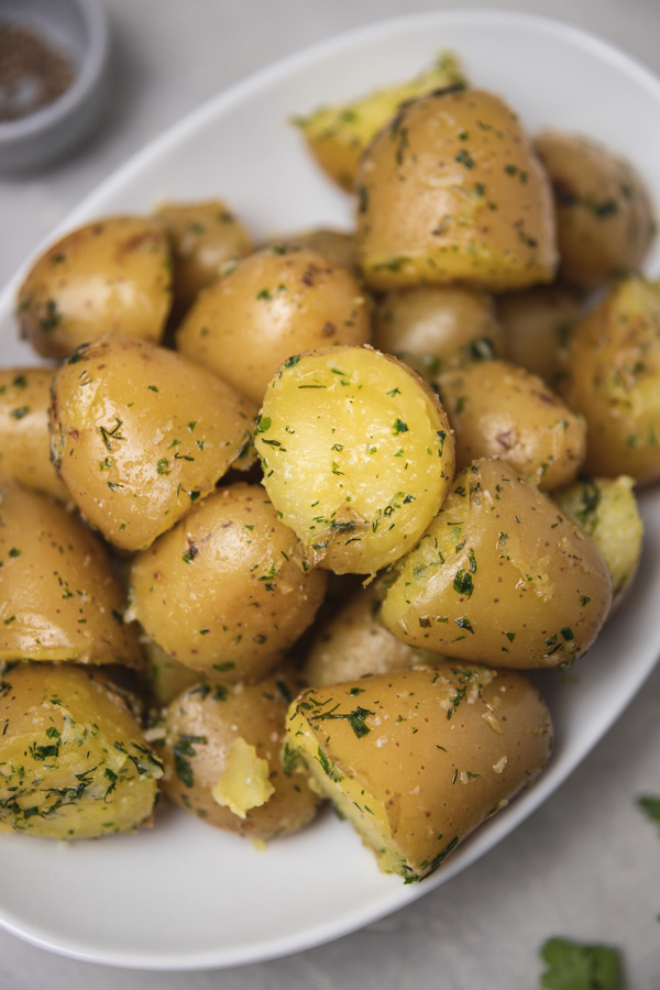 Baby Potatoes with Butter & Herbs
