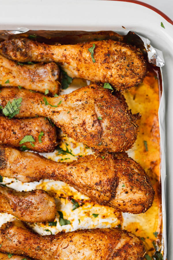 Easy Saucy Baked Chicken Legs