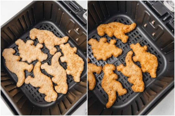 air fry frozen dino nuggets