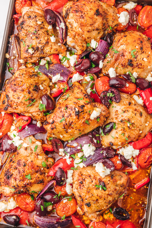 Greek Sheet Pan Chicken Recipe