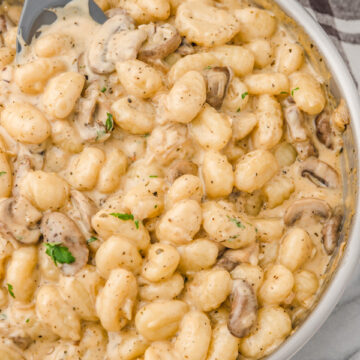 Creamy Mushroom Gnocchi Recipe - The Dinner Bite