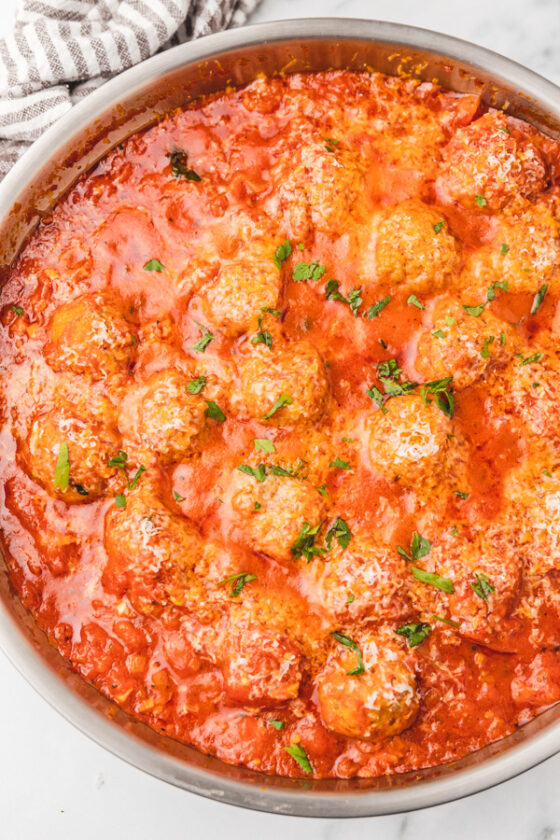 Pork Meatballs In Tomato Sauce - The Dinner Bite